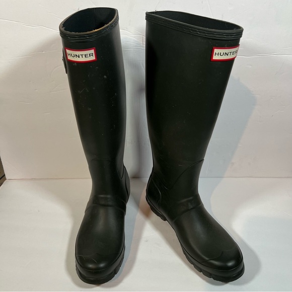 Hunter Original Tall Rain Boots, Hunter Green, VGUC Women’s Size 7 US - Picture 5 of 7